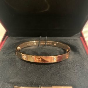 Cartier 4 diamond LOVE bracelet size 16